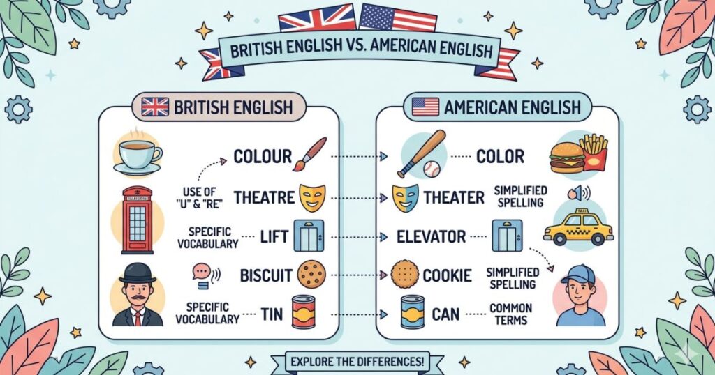 British English vs. American English