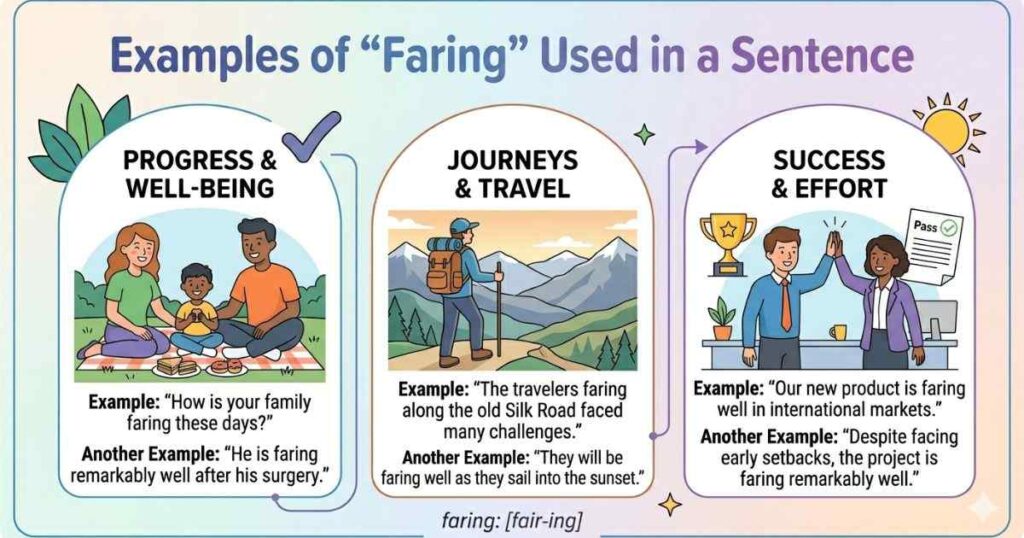 Examples of Faring Used in a Sentence