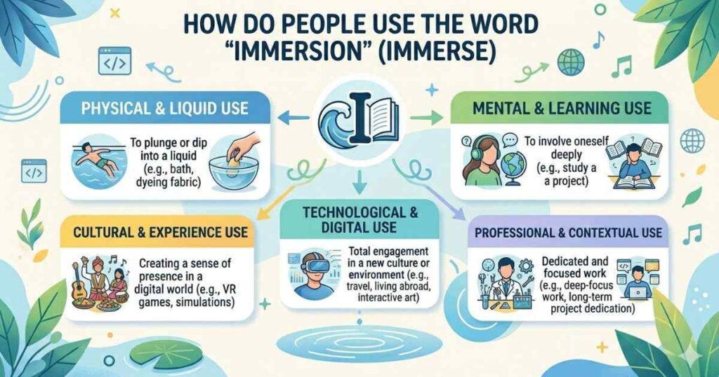 How Do People Use The Word Immersion (Immerse)