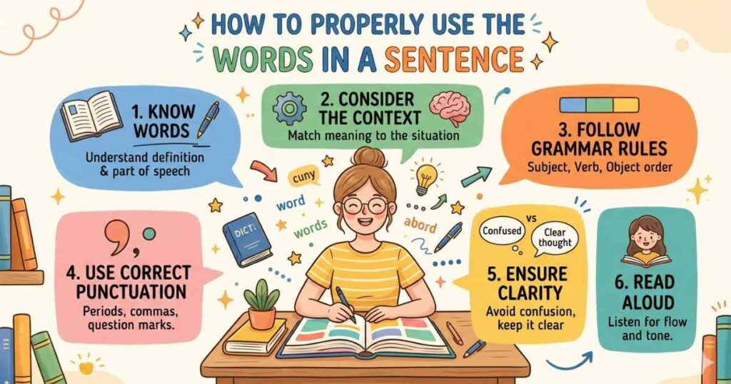 How To Properly Use The Words In A Sentence 