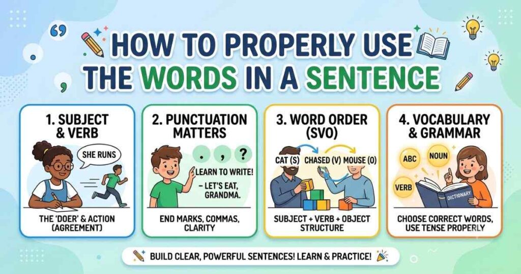 How To Properly Use The Words In A Sentence (2)