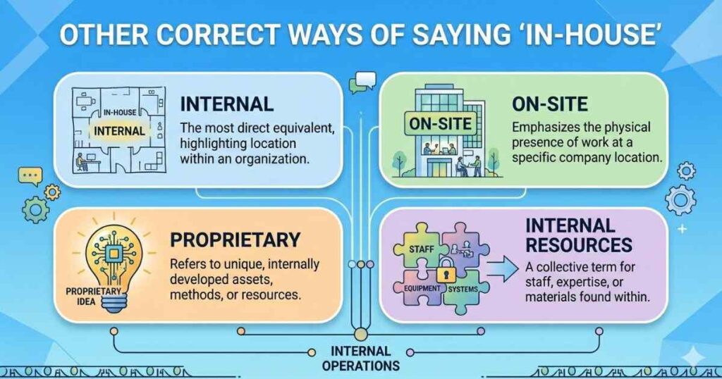 Other Correct Ways of Saying In-House