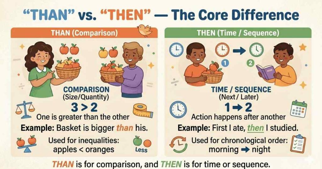 Than vs. Then — The Core Difference