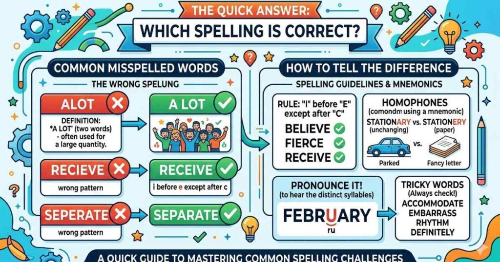 The Quick Answer Which Spelling Is Correct