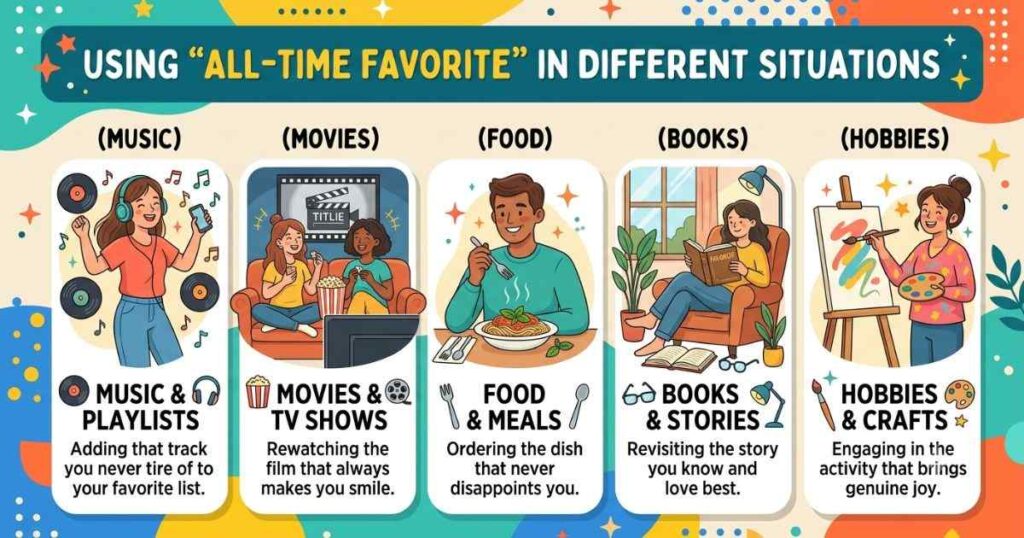 Using All-Time Favorite in Different Situations