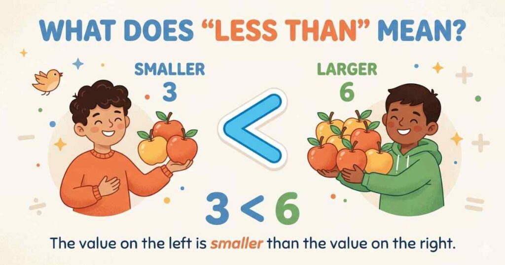 What Does Less Then Mean