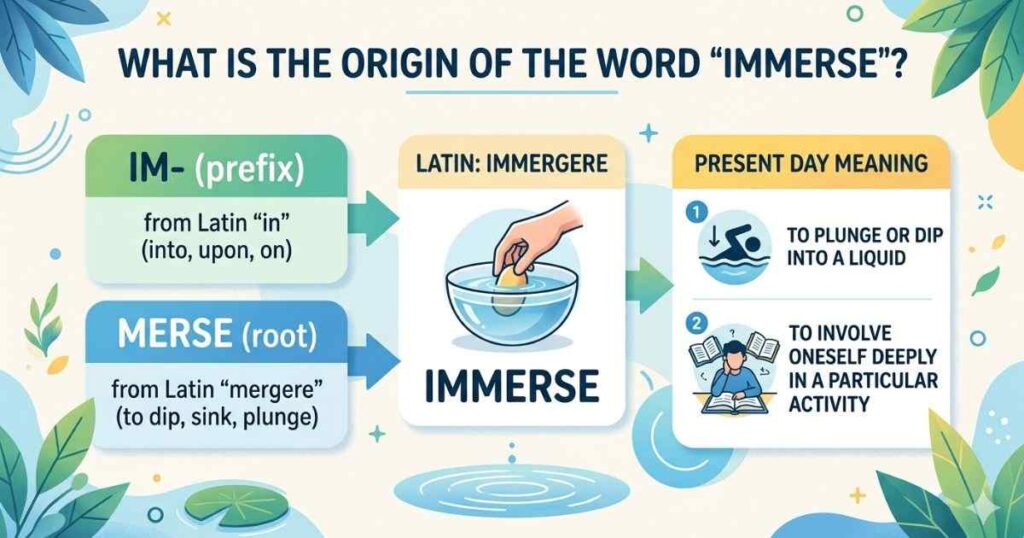 What Is The Origin Of The Word Immerse