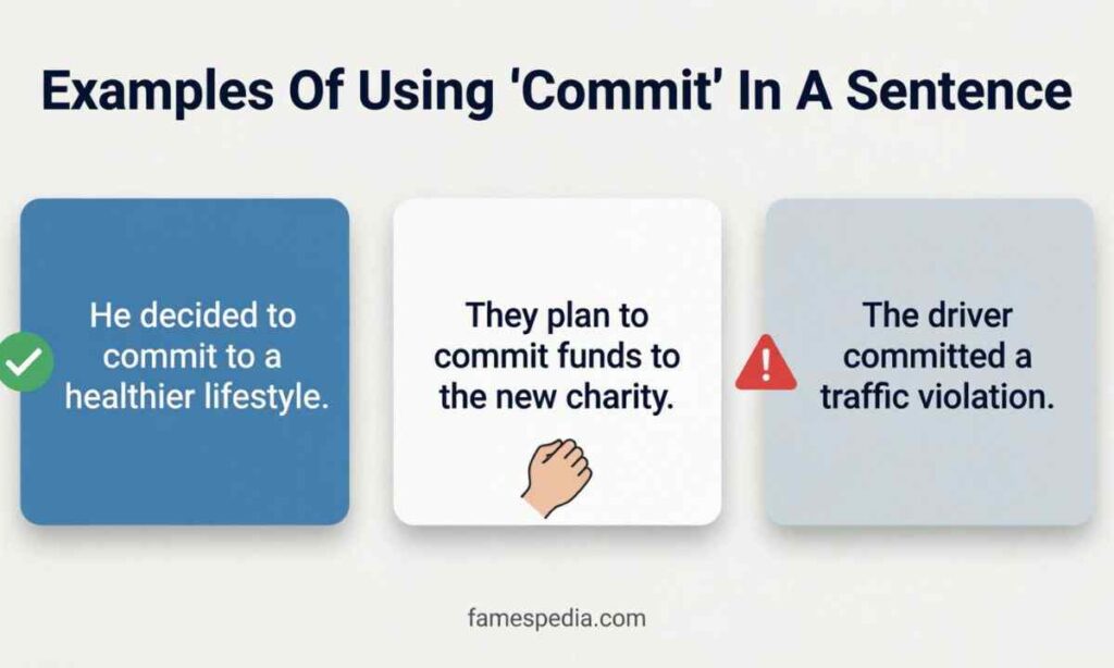 Examples Of Using Comit In A Sentence