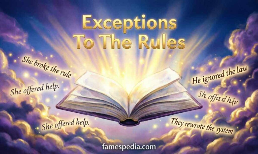 Exceptions To The Rules