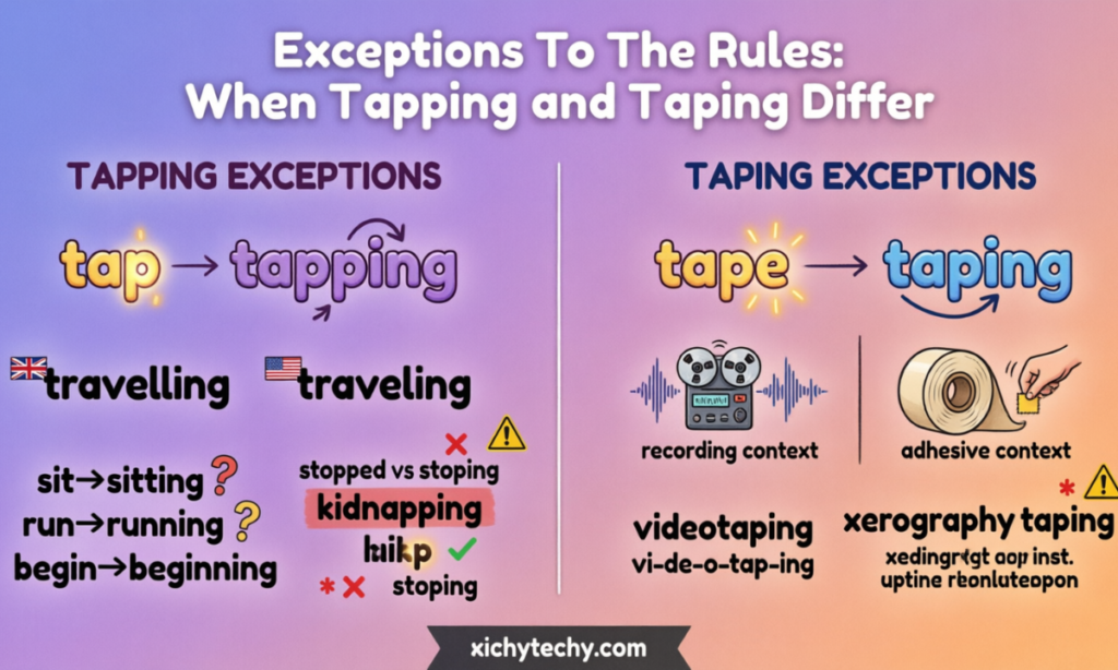 Exceptions To The Rules When Tapping and Taping Differ