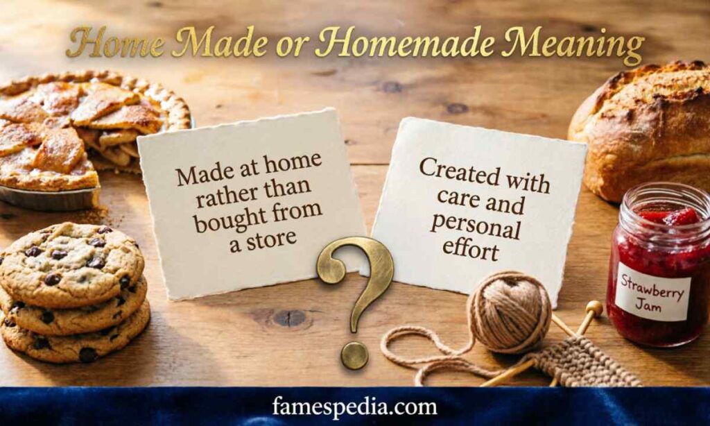 Home Made or Homemade Meaning