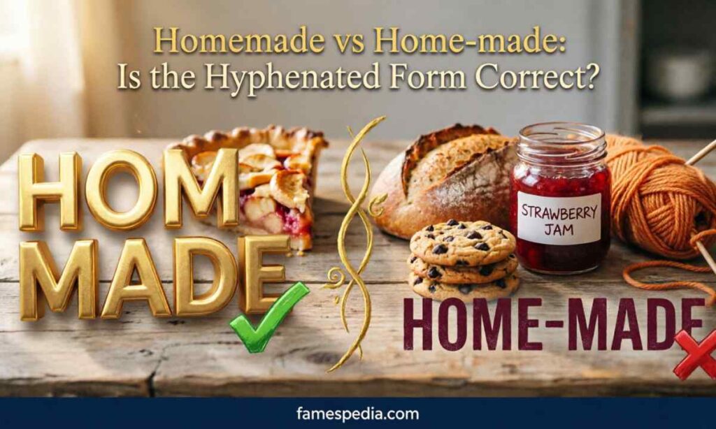 Homemade vs Home-made Is the Hyphenated Form Correct