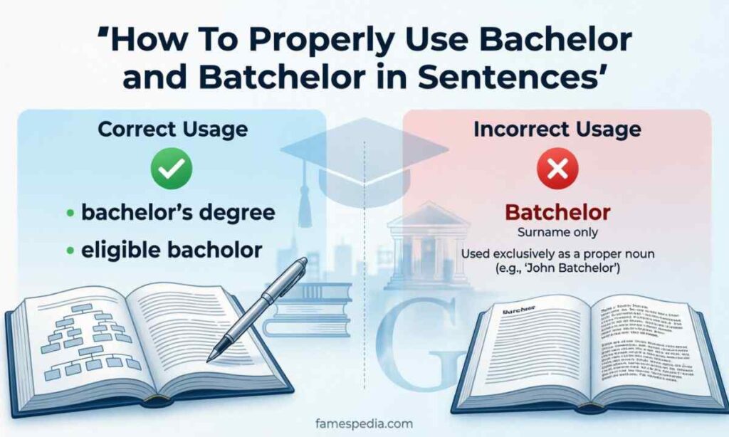 How To Properly Use Bachelor and Batchelor in Sentences