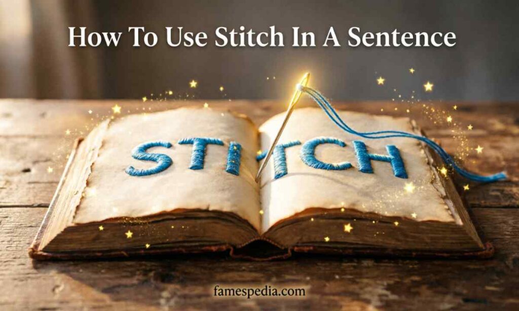 How To Use Stich In A Sentence