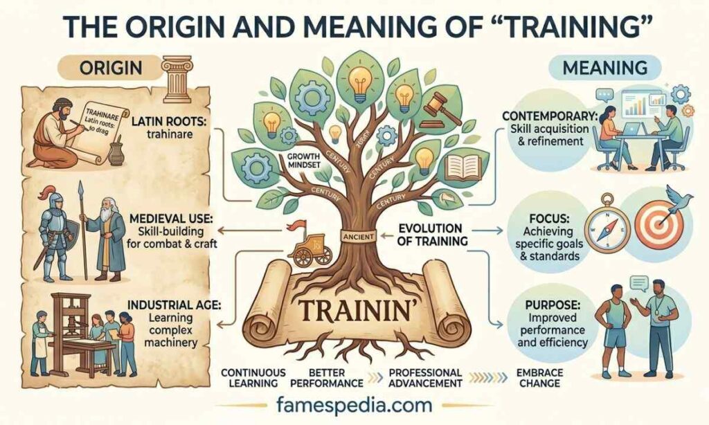 The Origin and Meaning of Training