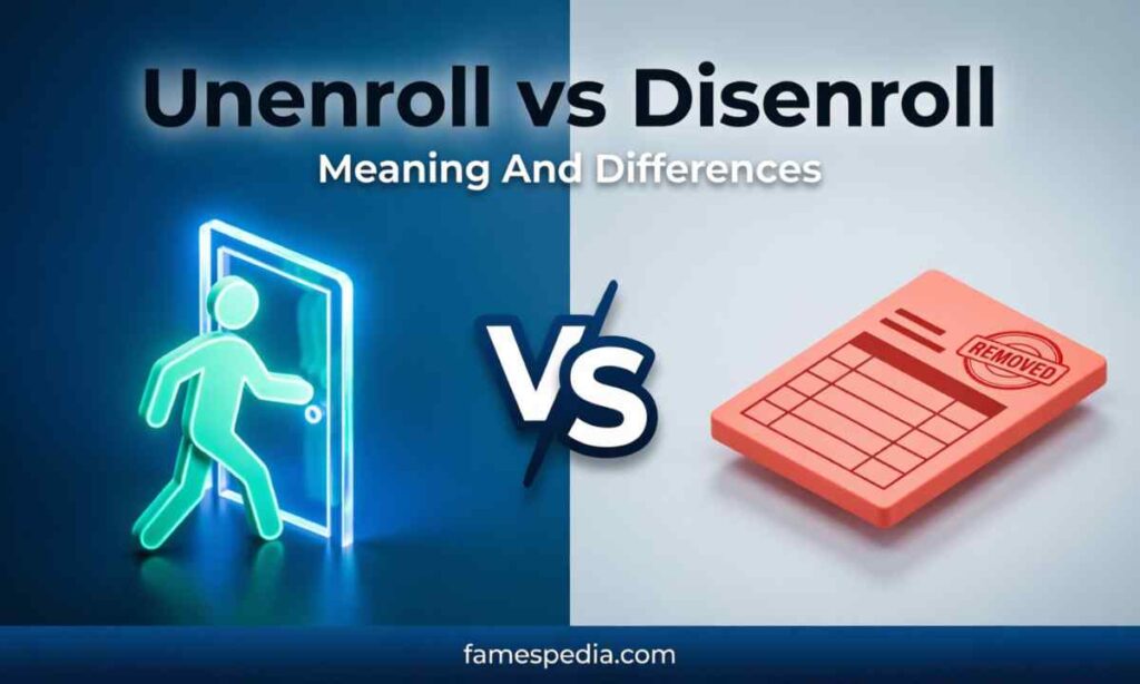 What Is the Difference Between Unenroll and Disenroll