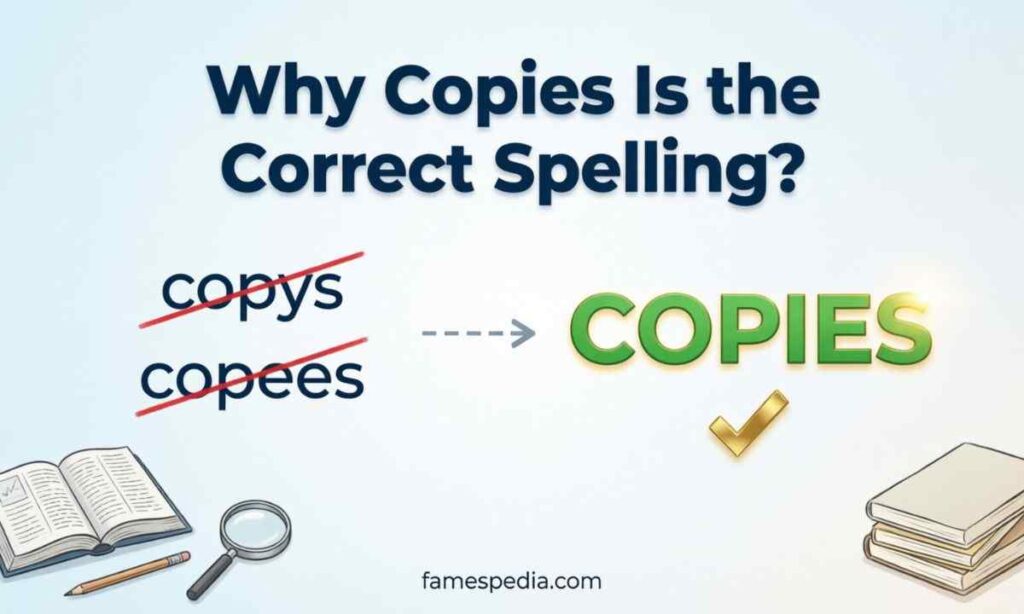 Why Copies Is the Correct Spelling