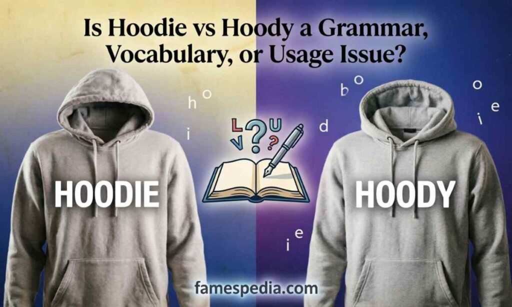 Is Hoodie vs Hoody a Grammar, Vocabulary, or Usage Issue