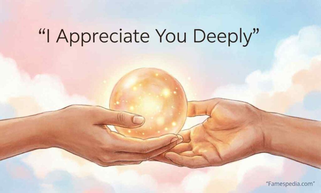 I Appreciate You Deeply