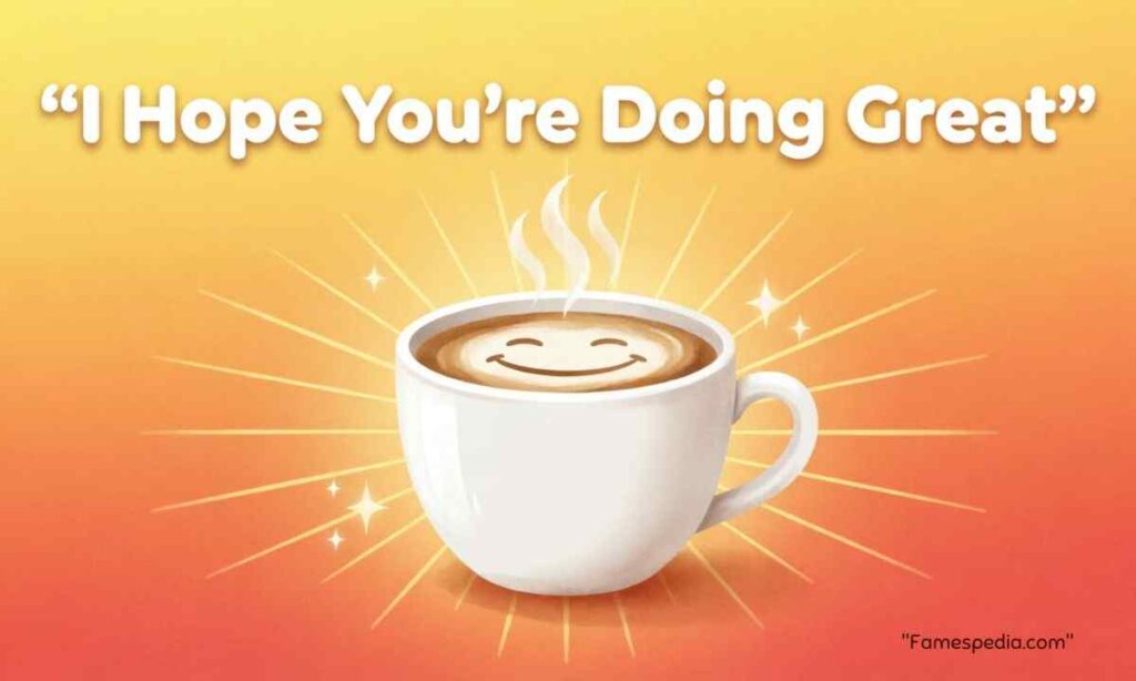 I Hope You're Doing Great