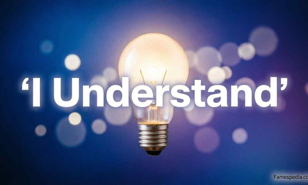 I Understand