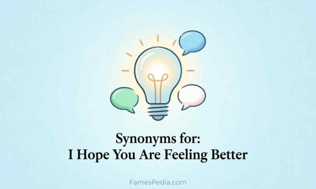 Synonyms for I Hope You Are Feeling Better