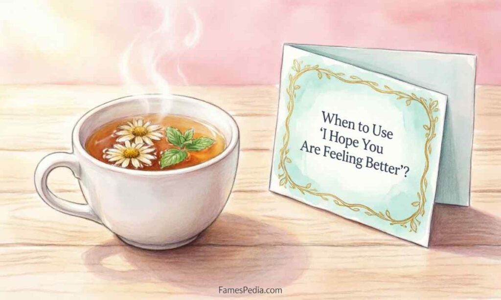 When to Use I Hope You Are Feeling Better